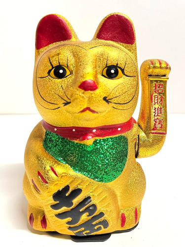 Winkekatze maneki neko - neko, gold