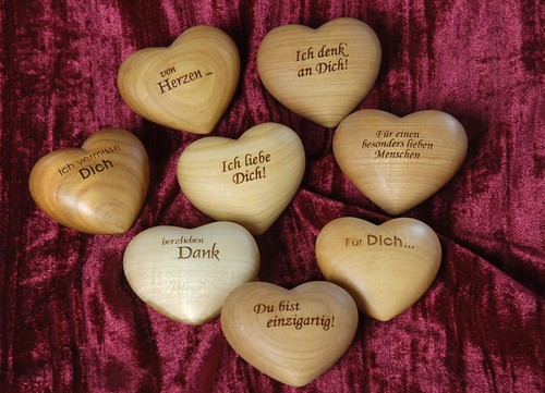 Holz herz handschmeichler - holz-herz,,