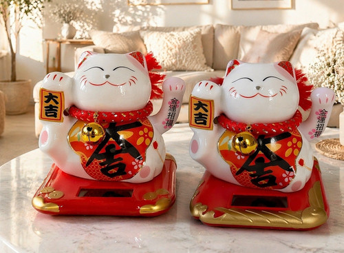 Solar winkekatze maneki neko - maneki,