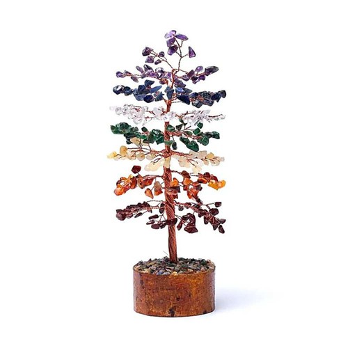 Edelsteinbaum chakren 23cm - edelsteinbaum,